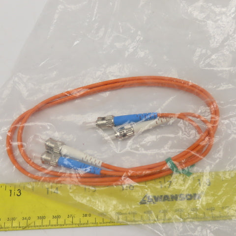 Fiberdyne F9C21B2GC1103F Multimode Duplex Fiber Optic Cable ST-ST 3'