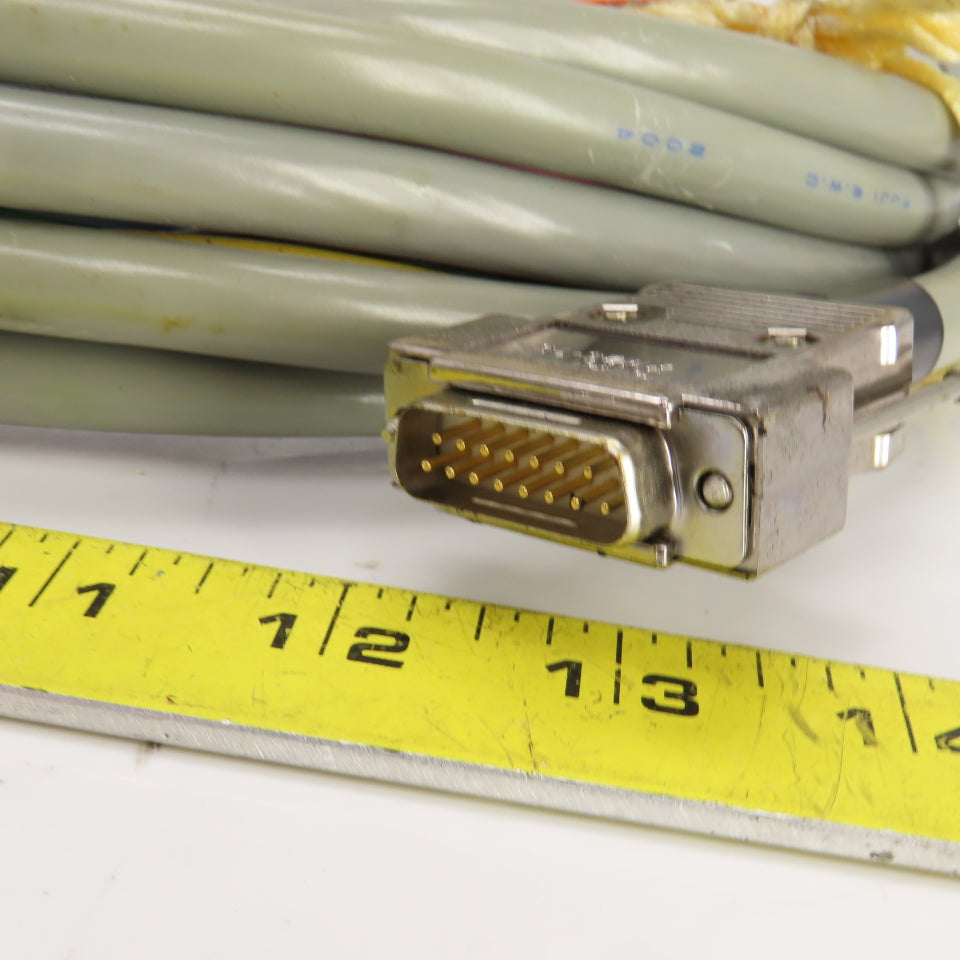 Omron XM2S-15 Connector W/Fuji E.W.C 2004 14 Conductor Cable 12' OAL