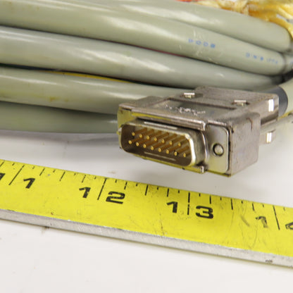 Omron XM2S-15 Connector W/Fuji E.W.C 2004 14 Conductor Cable 12' OAL
