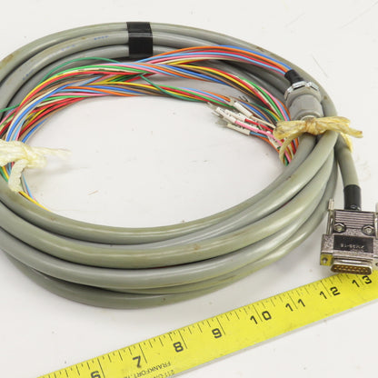 Omron XM2S-15 Connector W/Fuji E.W.C 2004 14 Conductor Cable 12' OAL