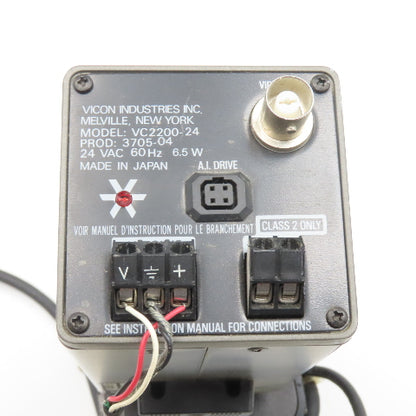 Vicon VC2200-24 Pelco TVH6AC-1 12VDC Motorized Zoom 8.5-51mm