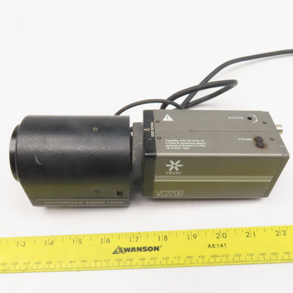 Vicon VC2200-24 Pelco TVH6AC-1 12VDC Motorized Zoom 8.5-51mm