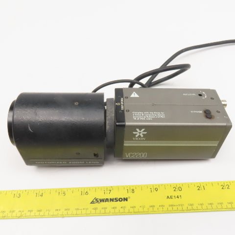 Vicon VC2200-24 Pelco TVH6AC-1 12VDC Motorized Zoom 8.5-51mm