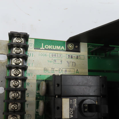 Okuma 1006-0611-75-23 BLII-D Servo Drive 30A Ver 3.1 Parts/Repair