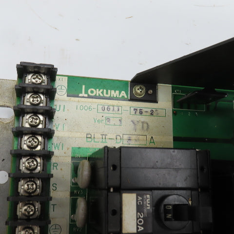 Okuma 1006-0611-75-23 BLII-D Servo Drive 30A Ver 3.1 Parts/Repair