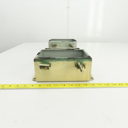 Hoffman A-806CH 8" x 6" x 3-1/2" Electrical Enclosure W/Backplate Lot Of 2