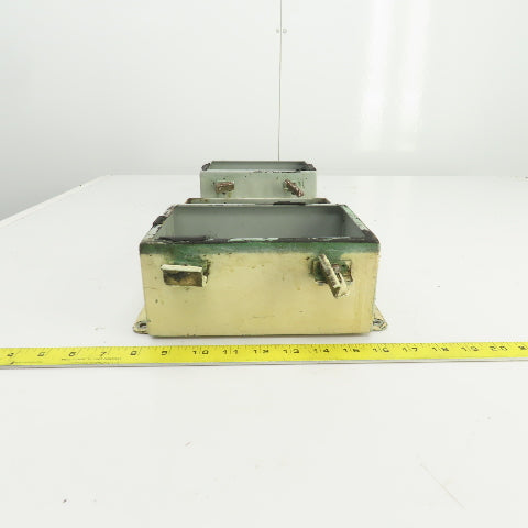 Hoffman A-806CH 8" x 6" x 3-1/2" Electrical Enclosure W/Backplate Lot Of 2