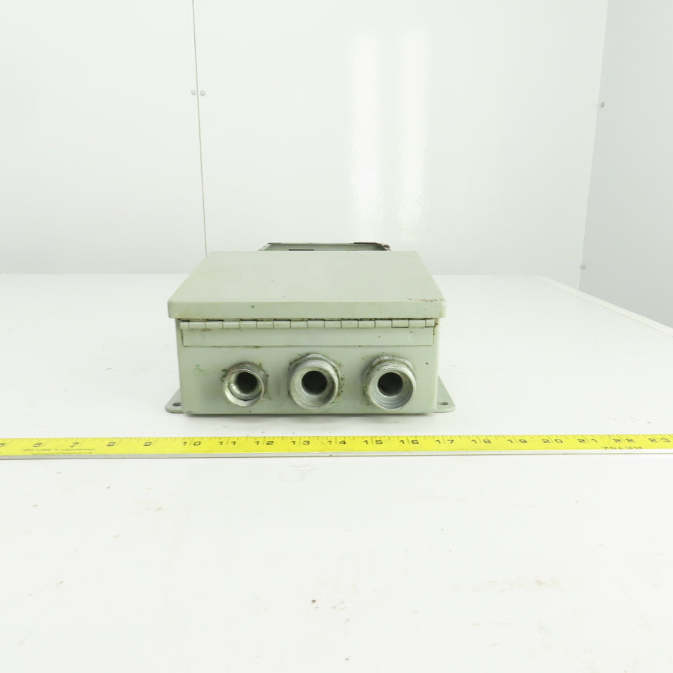 Hoffman A-806CH 8" x 6" x 3-1/2" Electrical Enclosure W/Backplate Lot Of 2