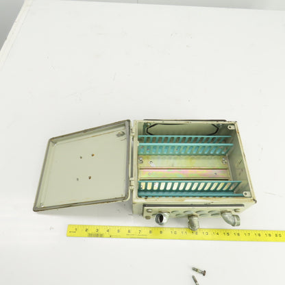 Eldon Type HL 1215 IP 44 8.5" x 10.5" x 4.5" Electrical Enclosure W/Backplate