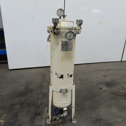 Filtration Systems 7" x 28" Steel Filter Strainer Vessel 150PSI 2" NPT