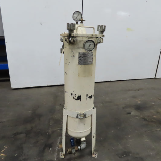 Filtration Systems 7" x 28" Steel Filter Strainer Vessel 150PSI 2" NPT