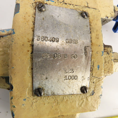 Vickers CS 03 B 50 Hydraulic Balanced Piston Relief Valve 125-1000PSI 45GPM