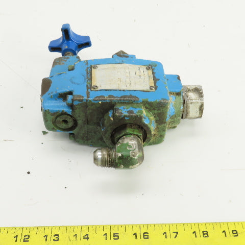 Vickers CS 03 B 50 Hydraulic Balanced Piston Relief Valve 125-1000PSI 45GPM