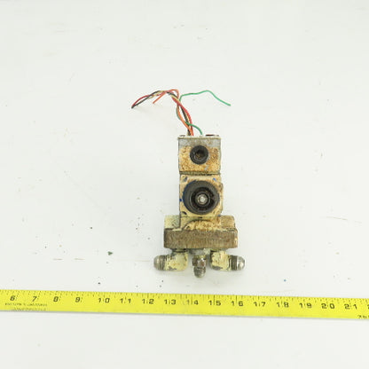 Vickers DG4V-3-2N-M-WLB-40 Hydraulic Directional Valve W/4 Port Block 120V Coil