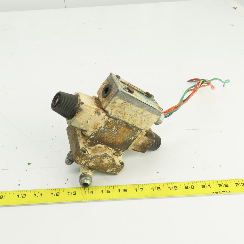 Vickers DG4V-3-2N-M-WLB-40 Hydraulic Directional Valve W/4 Port Block 120V Coil