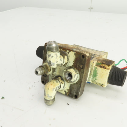 Vickers DG4V-3-2N-M-WLB-40 Hydraulic Directional Valve W/4 Port Block 120V Coil