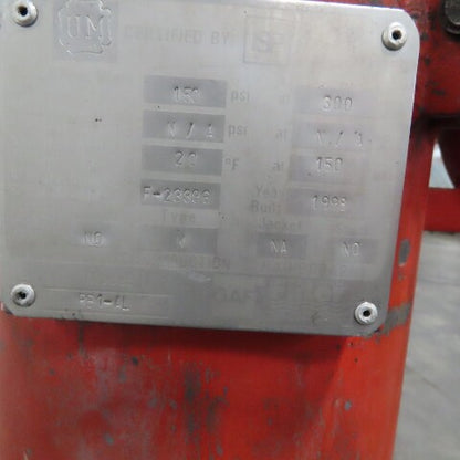 GAF RB1-AL 7" x 27" Steel Bag Stainer Vessel 2" Flange 150PSI @ 300°F