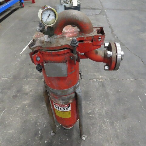 GAF RB1-AL 7" x 27" Steel Bag Stainer Vessel 2" Flange 150PSI @ 300°F