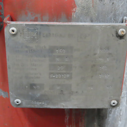 RB1-AL 7" x 27" Steel Bag Stainer Vessel 2" Flange 150PSI @ 300°F
