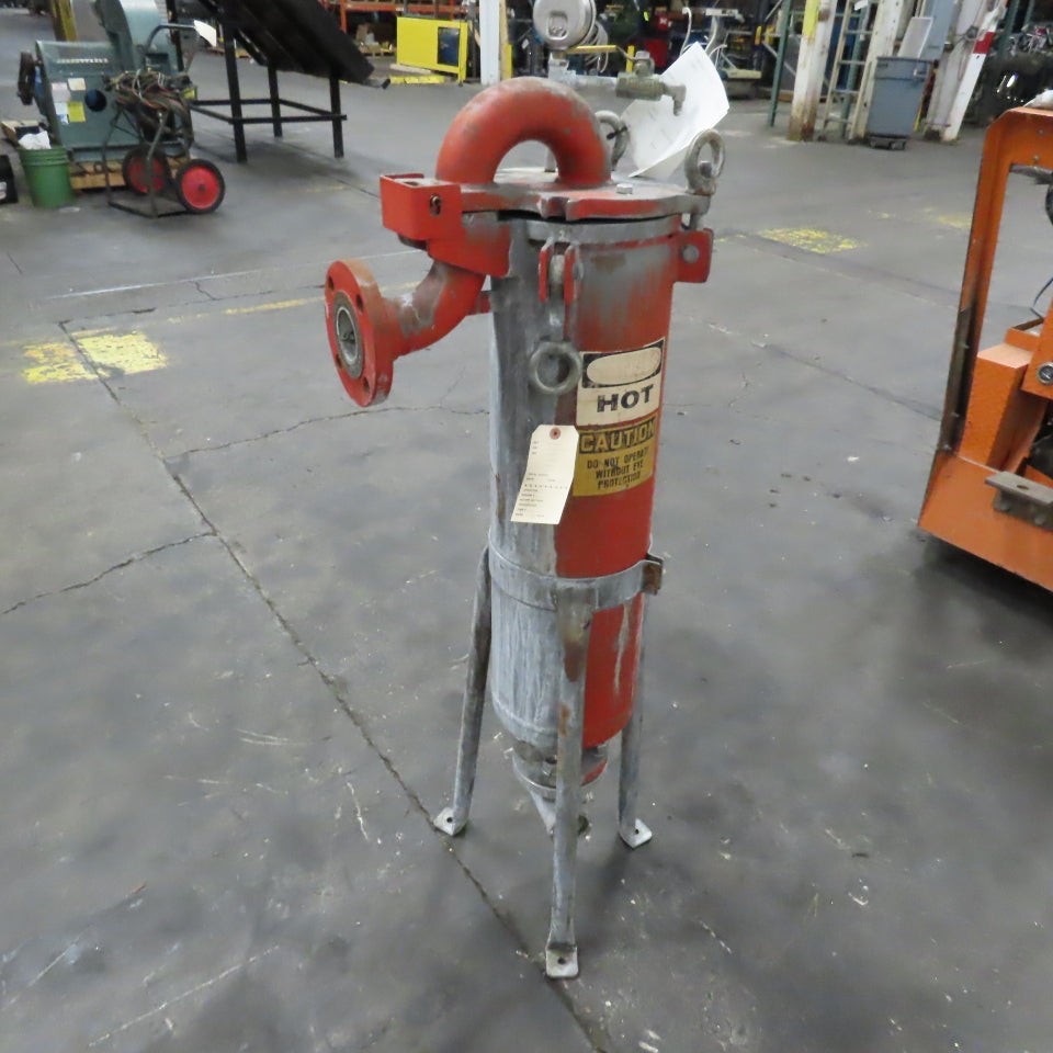 RB1-AL 7" x 27" Steel Bag Stainer Vessel 2" Flange 150PSI @ 300°F