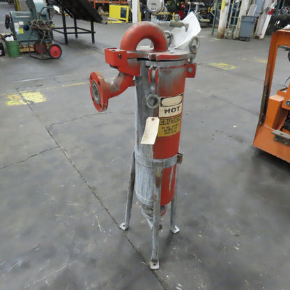 RB1-AL 7" x 27" Steel Bag Stainer Vessel 2" Flange 150PSI @ 300°F