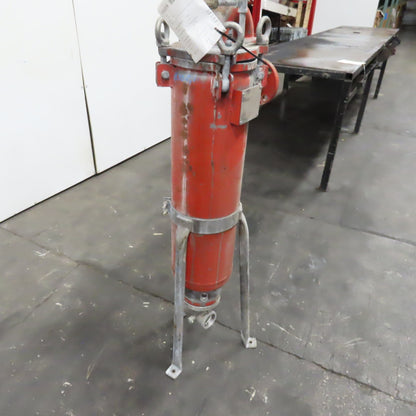 RB1-AL 7" x 27" Steel Bag Stainer Vessel 2" Flange 150PSI @ 300°F