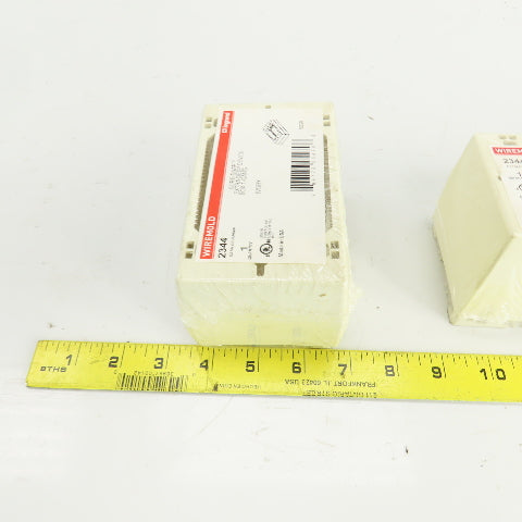 Wiremold 2344 Ivory Extra Deep Device Box 1 Gang Lot Of 3