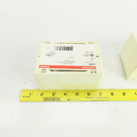 Wiremold 2344 Ivory Extra Deep Device Box 1 Gang Lot Of 3