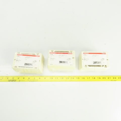 Wiremold 2344 Ivory Extra Deep Device Box 1 Gang Lot Of 3