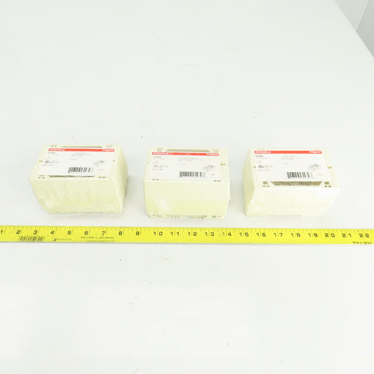 Wiremold 2344 Ivory Extra Deep Device Box 1 Gang Lot Of 3