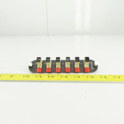 Corning CCH-CP06-56 6 Port Fiber Optic Adapter Panel W/6mm Simplex SC SLVS