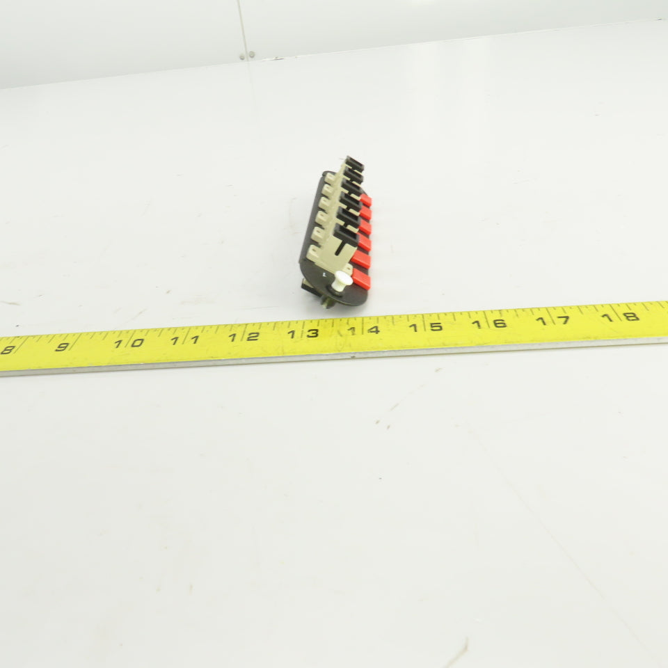 Corning CCH-CP06-56 6 Port Fiber Optic Adapter Panel W/6mm Simplex SC SLVS