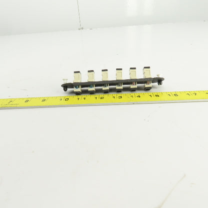Corning CCH-CP06-56 6 Port Fiber Optic Adapter Panel W/6mm Simplex SC SLVS