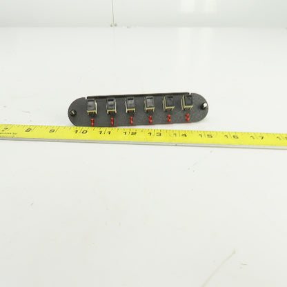 Corning CCH-CP06-56 6 Port Fiber Optic Adapter Panel W/6mm Simplex SC SLVS