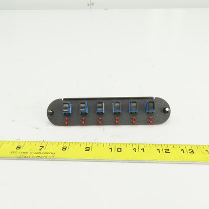 Corning CCH-CP06-38 6 Port Fiber Optic Adapter Panel W/6 SM Simplex SC PB