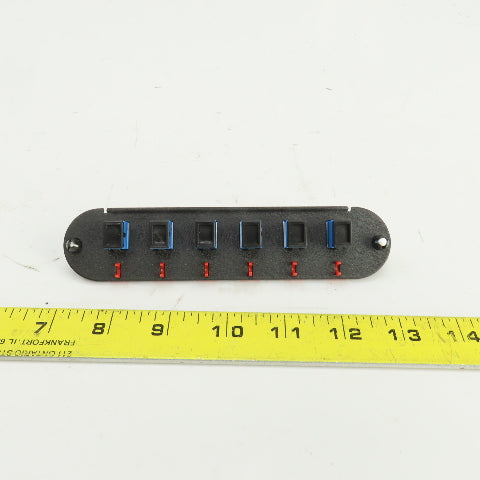 Corning CCH-CP06-38 6 Port Fiber Optic Adapter Panel W/6 SM Simplex SC PB