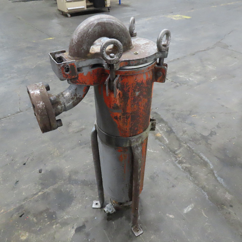 GAF RB1-AL 7" x 28" Strainer Filter Housing Vessel 2" Flange 150PSI @ 300°F