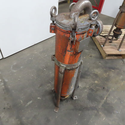 GAF RB1-AL 7" x 28" Strainer Filter Housing Vessel 2" Flange 150PSI @ 300°F