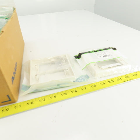 Ortronics OR-40300159 Dual Gang Face Plate 4.5" x 4.5" Fog White Lot Of 13