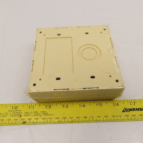 Wiremold 2348-2 Deep 2 Gang Outlet Receptacle Box Ivory Lot Of 3