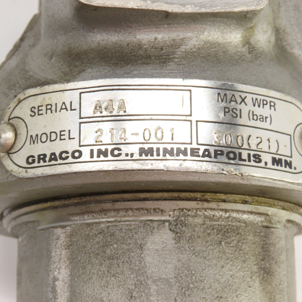 Graco 214-001 Low Pressure Medium Volume Red Alert Filter 300PSI 6GPM 3/4" NPT