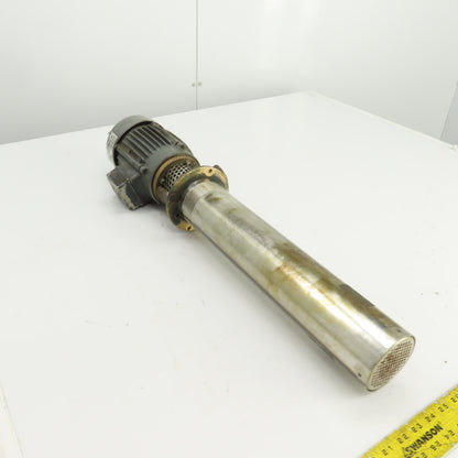 River City Electronics Coolant Pump 230/460V 3PH 17" Depth 3/4" NPT