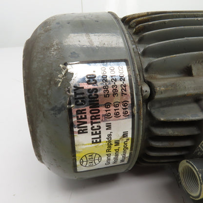 River City Electronics Coolant Pump 230/460V 3PH 17" Depth 3/4" NPT