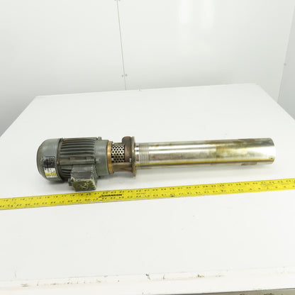 River City Electronics Coolant Pump 230/460V 3PH 17" Depth 3/4" NPT