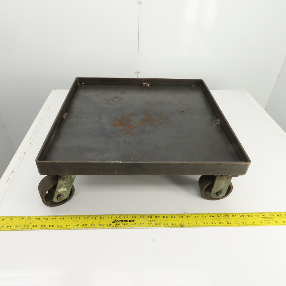 24" x 24" x 1-3/8" D Heavy Duty Mobile Dolly/Power Tool Base 8" Tall