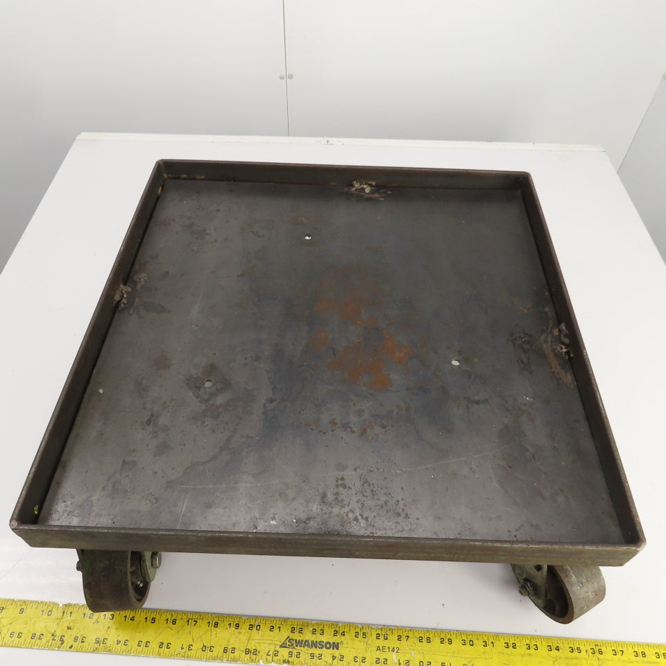 24" x 24" x 1-3/8" D Heavy Duty Mobile Dolly/Power Tool Base 8" Tall
