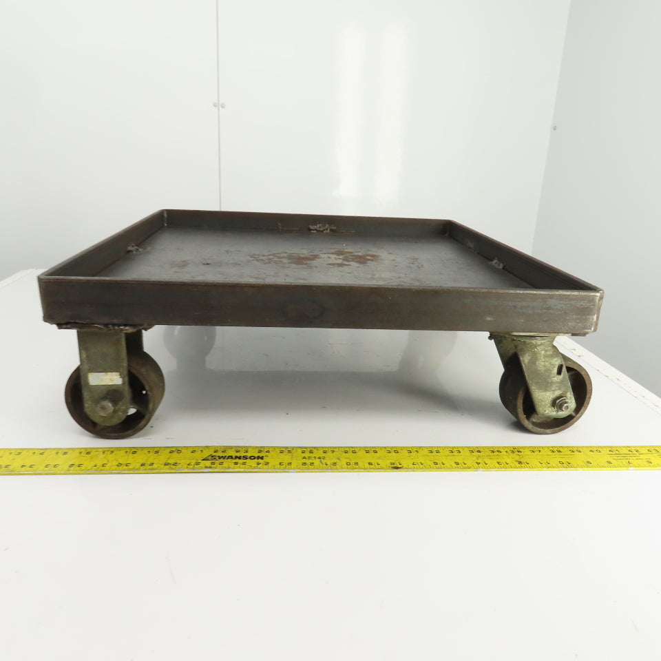 24" x 24" x 1-3/8" D Heavy Duty Mobile Dolly/Power Tool Base 8" Tall