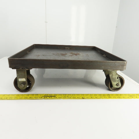 24" x 24" x 1-3/8" D Heavy Duty Mobile Dolly/Power Tool Base 8" Tall
