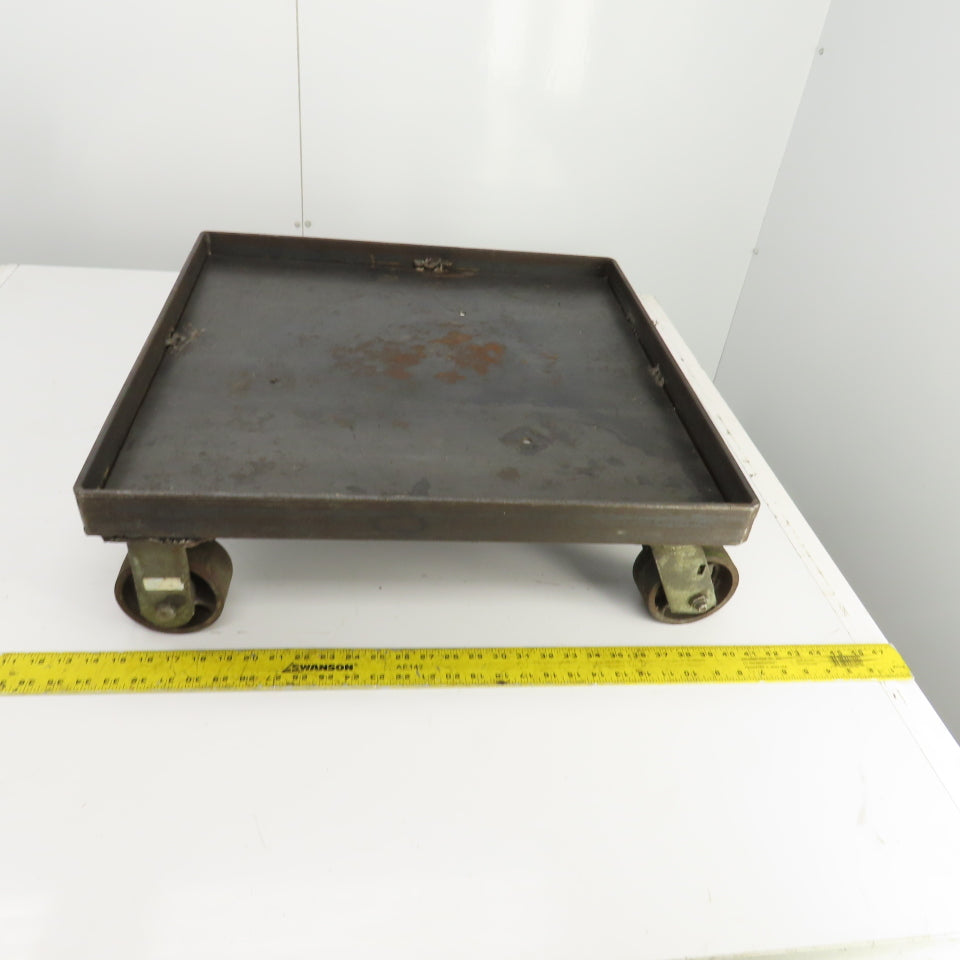24" x 24" x 1-3/8" D Heavy Duty Mobile Dolly/Power Tool Base 8" Tall