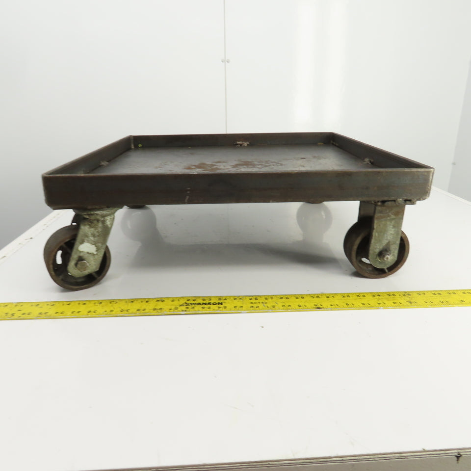 24" x 24" x 1-3/8" D Heavy Duty Mobile Dolly/Power Tool Base 8" Tall
